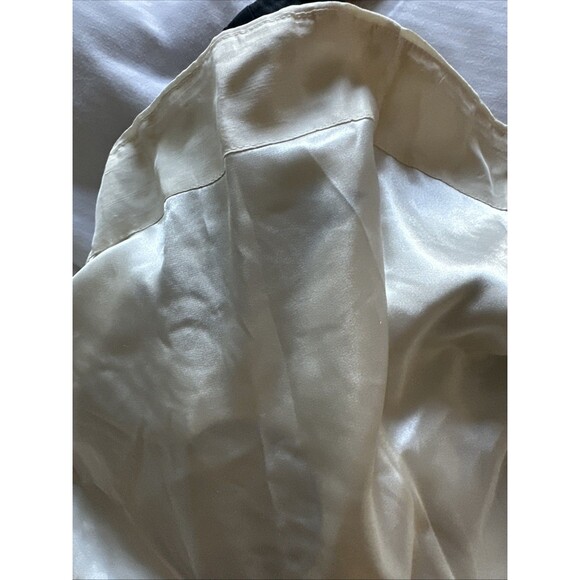 White House Black Market Blossom Floral 100% Silk Strapless Dress Sz 12 - Picture 9 of 9